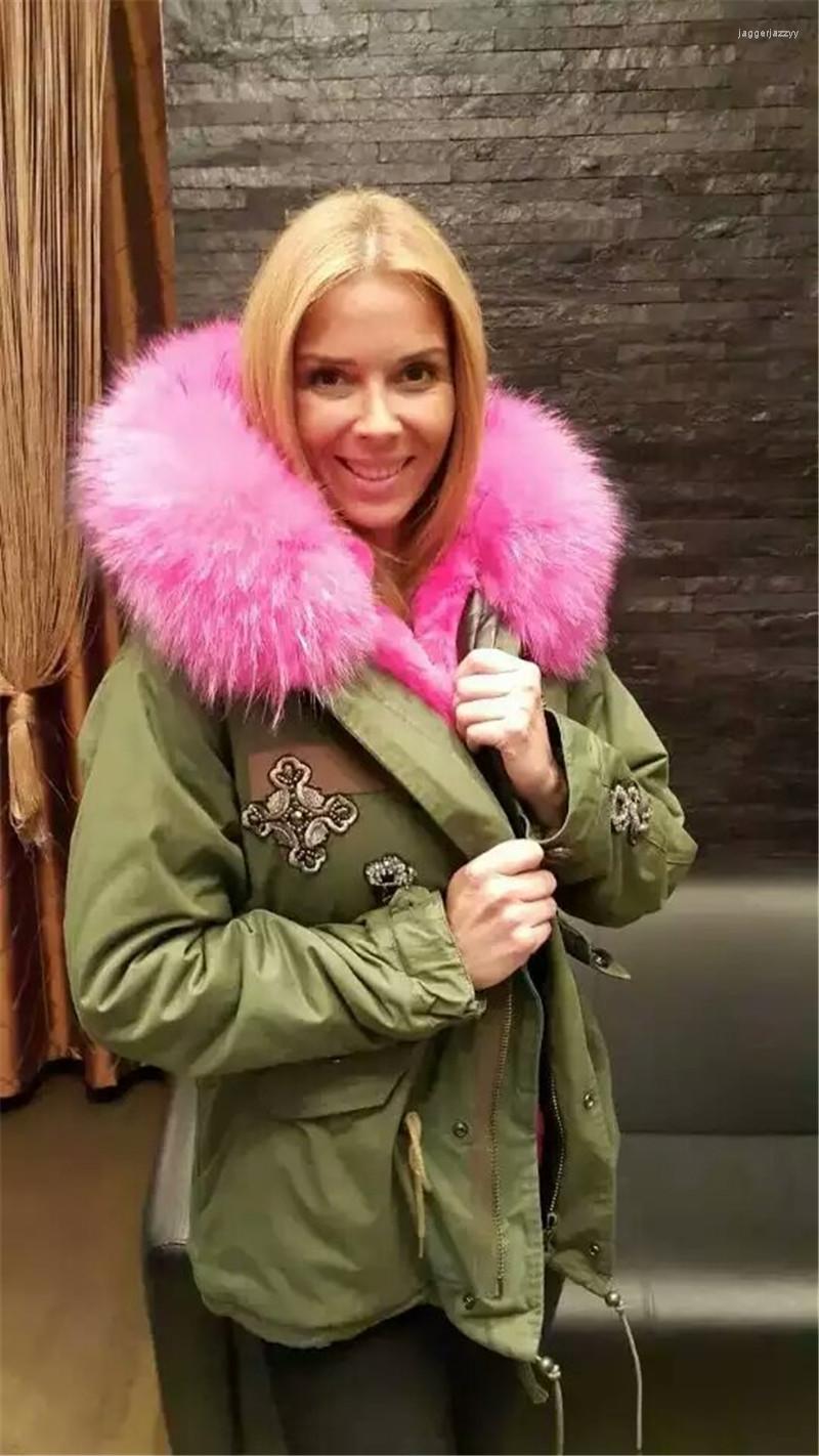 Women' Fur Fashion Beading Style Pink Large Raccoon Collar With Real Lined Coats Jacket Army Green Mrs Parka, Picture shown
Women' Fur Fashion Beading Style Pink Large Raccoon Collar With Real Lined Coats Jacket Army Green Mrs Parka, Picture shown