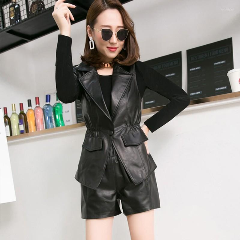 Women's Vests Women Fashion Sheepskin Sleeveless Jacket Slim Fit Genuine Leather Vest Casual Streetwear Tops Outwear Waistcoat Biker 3XL
Women's Vests Women Fashion Sheepskin Sleeveless Jacket Slim Fit Genuine Leather Vest Casual Streetwear Tops Outwear Waistcoat Biker 3XL