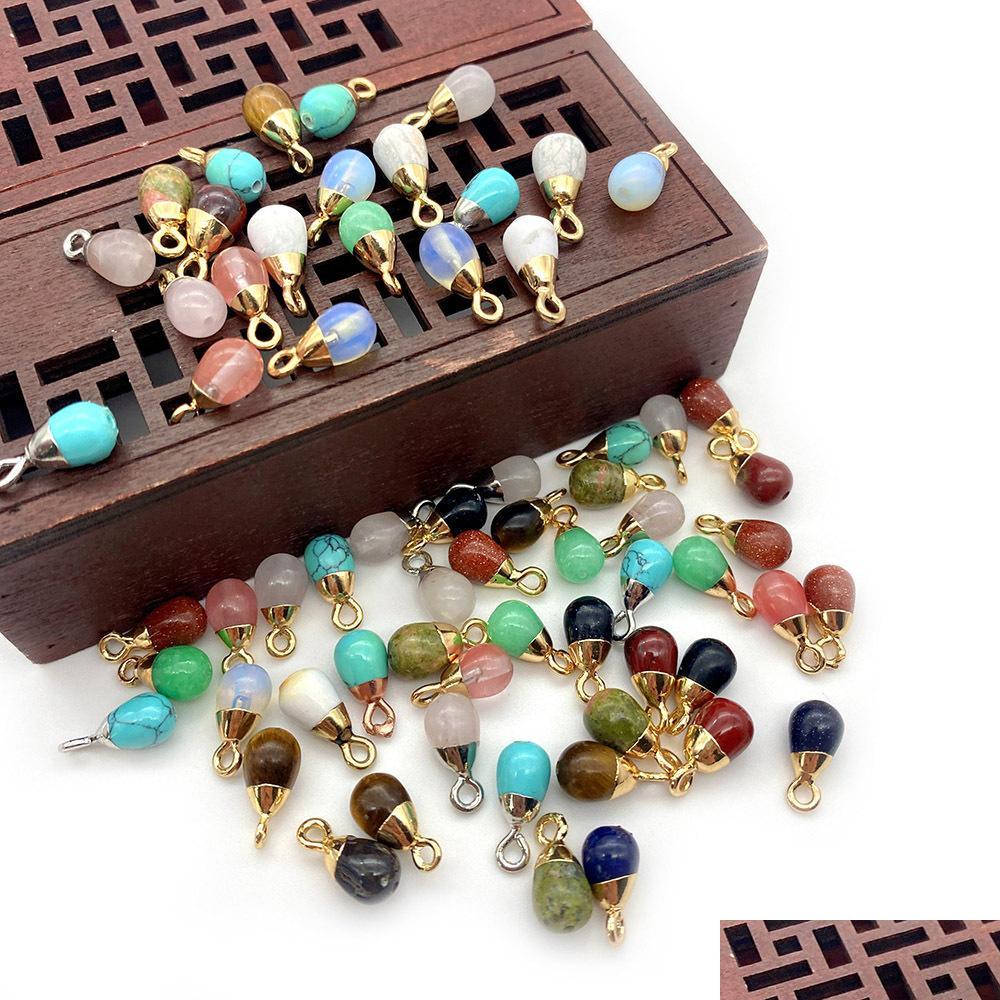 Charms 6X1M Natural Crystal Stone Charms Teardrop Drop Green Rose Quartz Pendants Gold Edge Trendy For Necklace Earrings Jewelry Maki Dhxvb
Charms 6X1M Natural Crystal Stone Charms Teardrop Drop Green Rose Quartz Pendants Gold Edge Trendy For Necklace Earrings Jewelry Maki Dhxvb