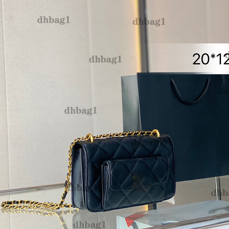 2022 Luxuly Mini Flap WOC Rich Package Designer Bag Cattlehide One-Shoulder Crossbody Metal Chain Multicolor Cosmetic Key Purse Change Purse 20cm, Black
2022 Luxuly Mini Flap WOC Rich Package Designer Bag Cattlehide One-Shoulder Crossbody Metal Chain Multicolor Cosmetic Key Purse Change Purse 20cm, Black
