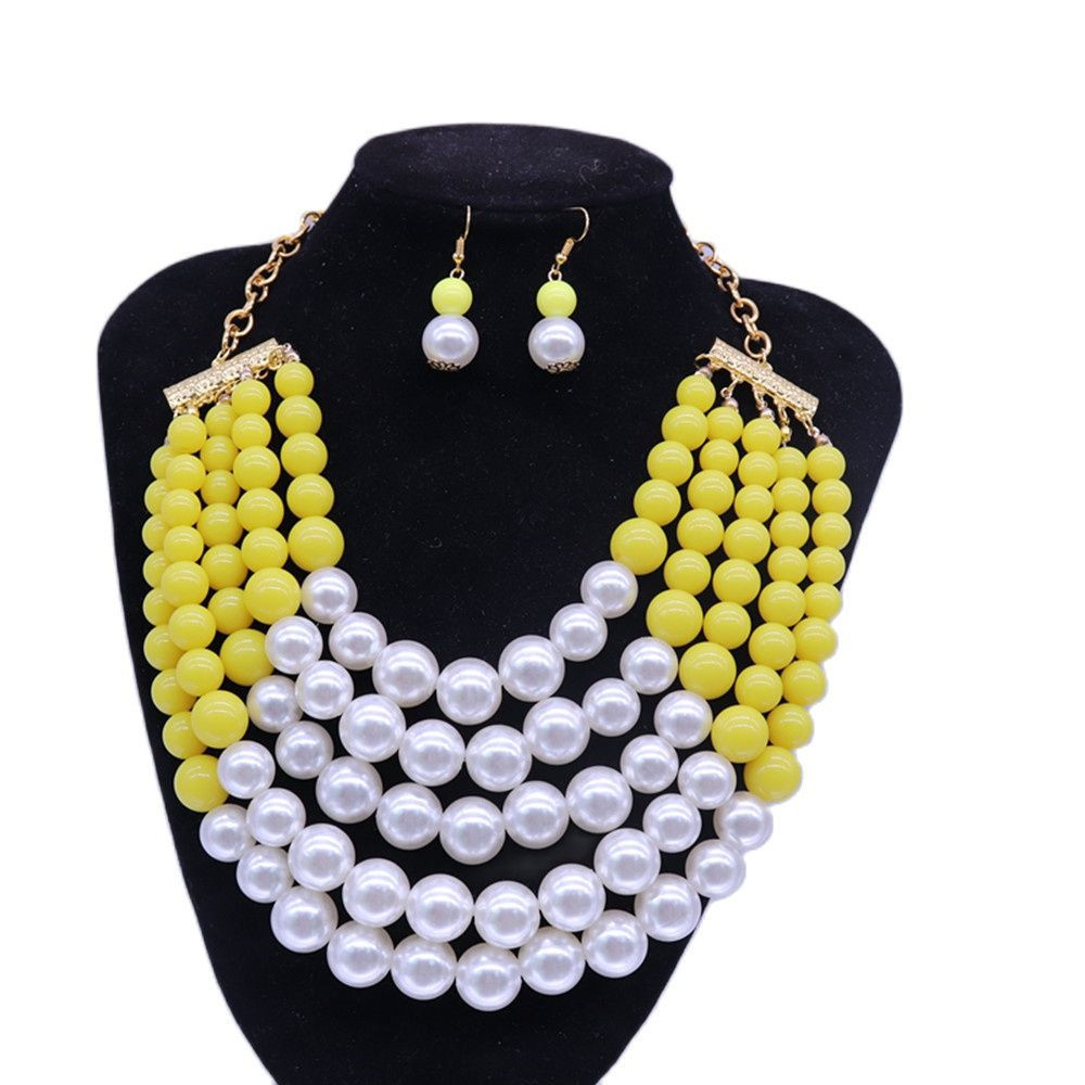 Pendant Necklaces Drop Ship Five Layers White Yellow Imitation Pearl Choker Chunky Big Statement Society Sign Sigma Necklace For Lady Girl Gift 221010
Pendant Necklaces Drop Ship Five Layers White Yellow Imitation Pearl Choker Chunky Big Statement Society Sign Sigma Necklace For Lady Girl Gift 221010