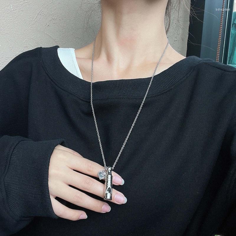 Pendant Necklaces C9GF Fashion Whistle Necklace Titanium Steel Emergency For Women Love Heart
Pendant Necklaces C9GF Fashion Whistle Necklace Titanium Steel Emergency For Women Love Heart