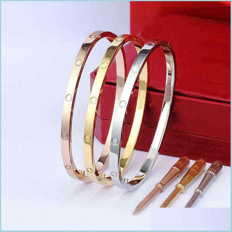 Bangle 4Mm Thin 6Th Titanium Steel Designer Women Men Love Bracelet Bangles Sier Rose Gold Screw Screwdriver Nail Bangle C Fybestshop Otwkl
Bangle 4Mm Thin 6Th Titanium Steel Designer Women Men Love Bracelet Bangles Sier Rose Gold Screw Screwdriver Nail Bangle C Fybestshop Otwkl