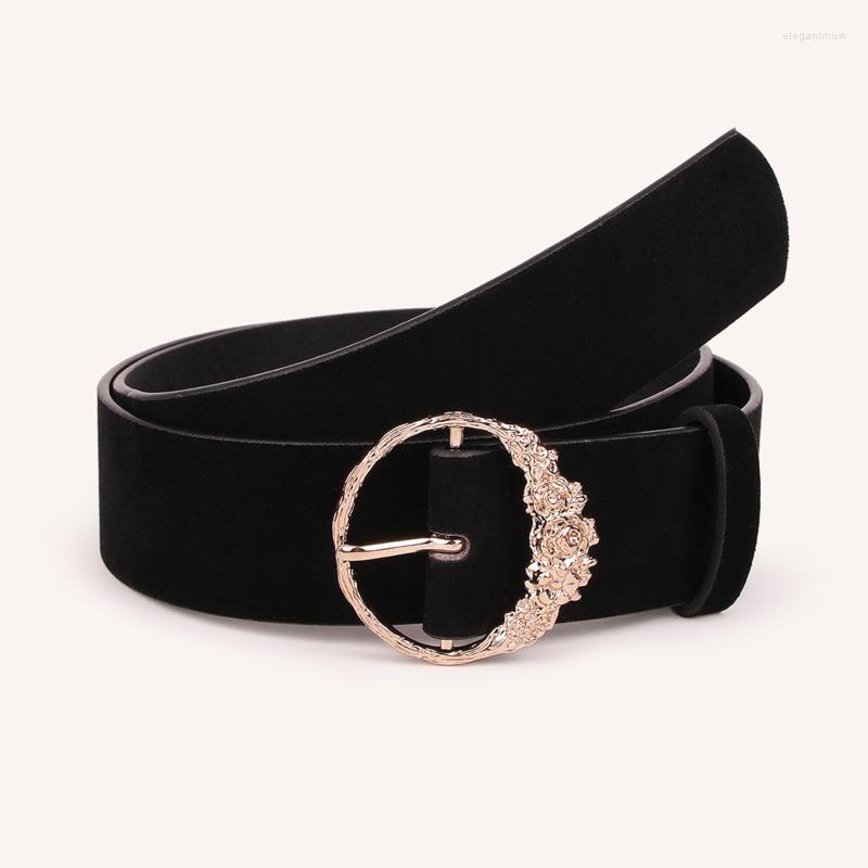 Belts Fashion Classic Round Buckle Ladies Wide Belt Women's 2022 Design High Quality Female Casual Leather For Jeans, Black
Belts Fashion Classic Round Buckle Ladies Wide Belt Women's 2022 Design High Quality Female Casual Leather For Jeans, Black