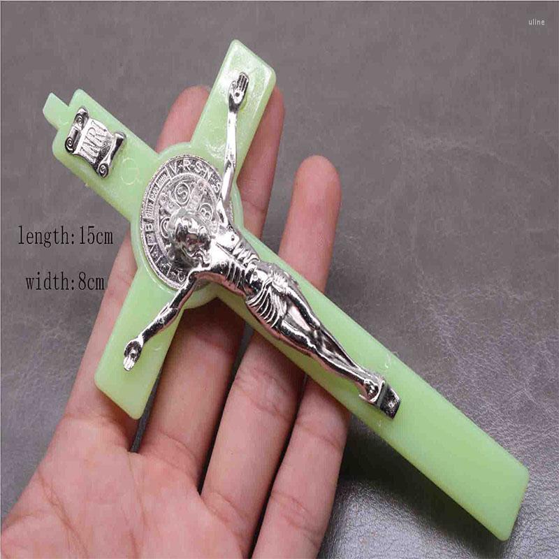 Charms Religious Plastic Christ Cross Pendant. Large Jesus Luminous Pendant Ornament.150mmx80mm
Charms Religious Plastic Christ Cross Pendant. Large Jesus Luminous Pendant Ornament.150mmx80mm
