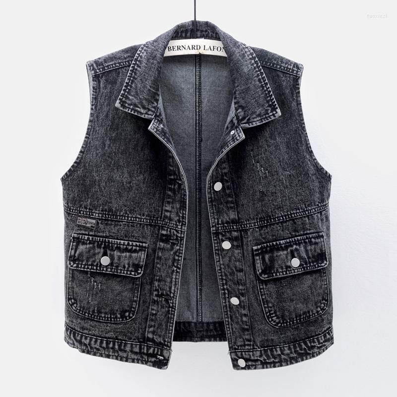 Women's Vests Spring Autumn Vintage Denim Vest Women 2022 Sleeveless Solid Jacket Casual Short Loose Jean Waistcoat Female Coat Tide H2192, Black
Women's Vests Spring Autumn Vintage Denim Vest Women 2022 Sleeveless Solid Jacket Casual Short Loose Jean Waistcoat Female Coat Tide H2192, Black