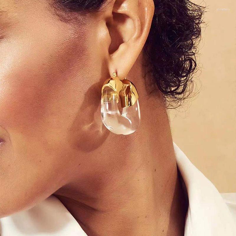 Hoop Earrings Fashion Transparent Resin Geometric For Women Statement Gold Color Ear Buckle Hoops Jewelry Oorbellen Gift
Hoop Earrings Fashion Transparent Resin Geometric For Women Statement Gold Color Ear Buckle Hoops Jewelry Oorbellen Gift