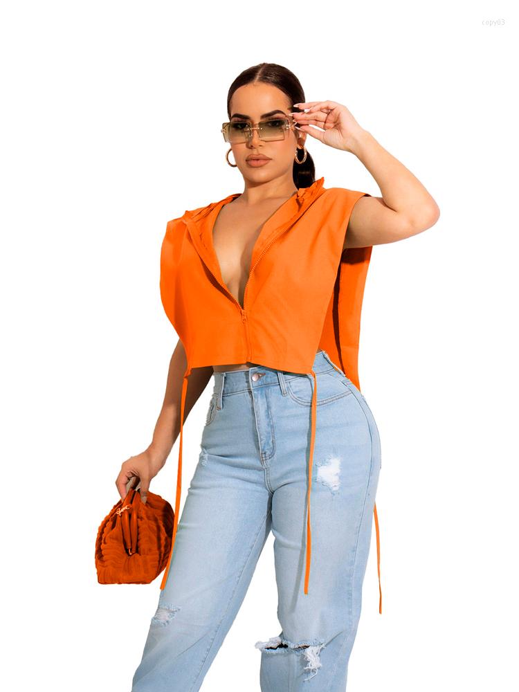 Women' Vests Sexy Cutout Sleeveless Vest Womens Y2K Summer Cropped Jackets 2022 Fashion Hooded Drawstring Bandage Thin Coats Female, Black
Women' Vests Sexy Cutout Sleeveless Vest Womens Y2K Summer Cropped Jackets 2022 Fashion Hooded Drawstring Bandage Thin Coats Female, Black