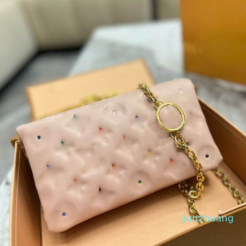 Designer -Handbag Purse Clutch Shoulder Bags Pochette Purses Soft Sheepskin Leather Color Embossed Letter Multi-layer Pouch Removable Chain, #1;solid embossed letters
Designer -Handbag Purse Clutch Shoulder Bags Pochette Purses Soft Sheepskin Leather Color Embossed Letter Multi-layer Pouch Removable Chain, #1;solid embossed letters