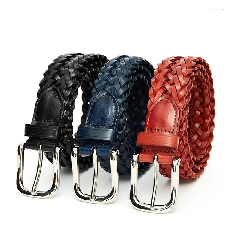 Belts NHZ230 Lady's Top Layer Leather Belt Woven Fashion A Hundred Pin Buckle Genuine Women's, Black
Belts NHZ230 Lady's Top Layer Leather Belt Woven Fashion A Hundred Pin Buckle Genuine Women's, Black