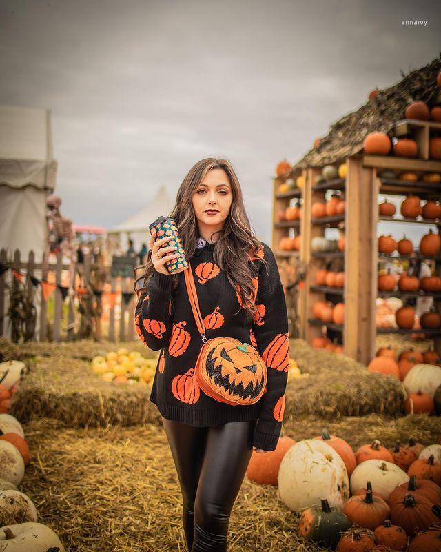 Women' Sweaters Black Pumpkin Cartoon Print Women Sweater O Neck Long Sleeve Loose Female Pullovers Autumn Casual Streetwear Tops Fashion
Women' Sweaters Black Pumpkin Cartoon Print Women Sweater O Neck Long Sleeve Loose Female Pullovers Autumn Casual Streetwear Tops Fashion