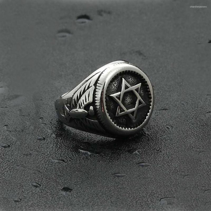 Cluster Rings Unique Six Pointed Star Men Stanless Steel Punk Biker Eagle Signet Ring For Women Amulet Jewelry Gift Drop
Cluster Rings Unique Six Pointed Star Men Stanless Steel Punk Biker Eagle Signet Ring For Women Amulet Jewelry Gift Drop