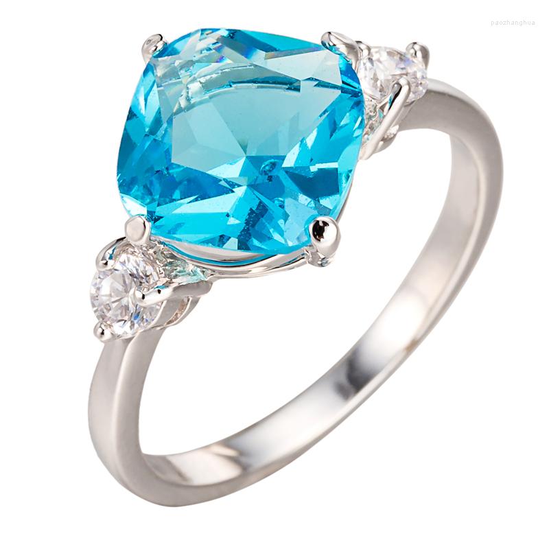 Wedding Rings Square 11mm Sky Blue Green Zircon Silver Plated Argent For Women Ring US# Size #6 / #7 #8 #9 M03-J1798
Wedding Rings Square 11mm Sky Blue Green Zircon Silver Plated Argent For Women Ring US# Size #6 / #7 #8 #9 M03-J1798