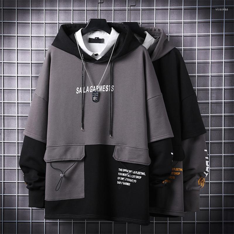 Men' Hoodies 2022 Men Hoodie Sweatshirt Autumn Fashion Clothing Fake Two Pieces Pullover Tops Casual Streetwear Male Sweatshirts, Dark gray
Men' Hoodies 2022 Men Hoodie Sweatshirt Autumn Fashion Clothing Fake Two Pieces Pullover Tops Casual Streetwear Male Sweatshirts, Dark gray