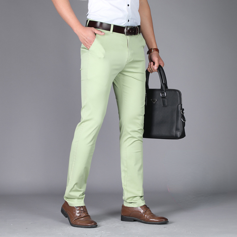 Men's Pants SpringSummer Brand Straight Loose Men's Thin Bamboo Fiber Trousers Classic Business Office Casual Lightweight Pants 221010, A61-5 army green
Men's Pants SpringSummer Brand Straight Loose Men's Thin Bamboo Fiber Trousers Classic Business Office Casual Lightweight Pants 221010, A61-5 army green
