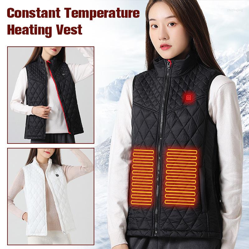 Women' Vests Women' Smart Electric USB Heated Vest Jacket Winter Warm Heat Padded Clothes Solid Color Zipper Stand Collar Sleeveless
Women' Vests Women' Smart Electric USB Heated Vest Jacket Winter Warm Heat Padded Clothes Solid Color Zipper Stand Collar Sleeveless