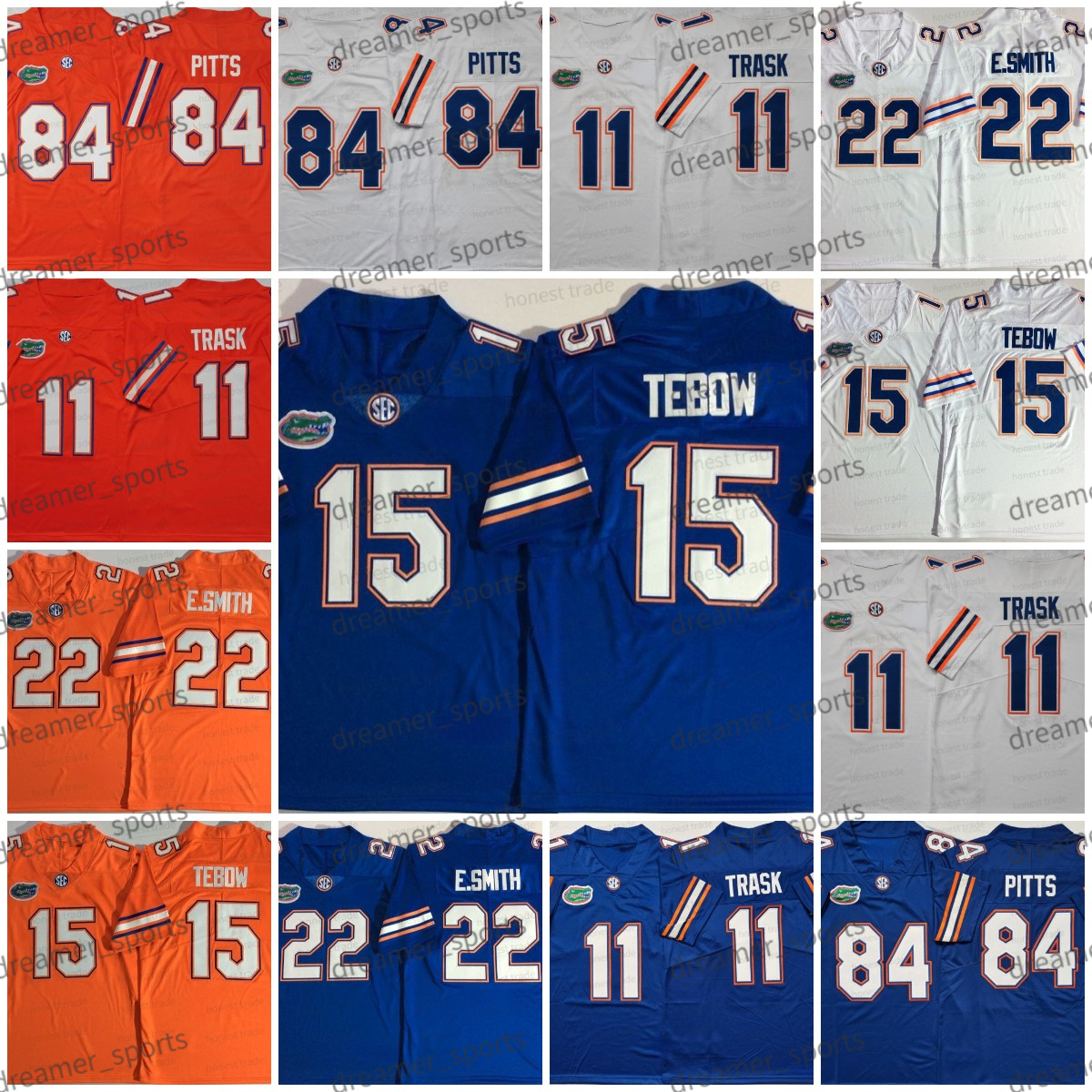 NCAA Florida Gators College Football Jersey 84 Kyle Pitts 22 E.Smith 15 Tim Tebow 11 Kyle Trask Blue Orange White Mens Jerseys Stitched, Men jersey
NCAA Florida Gators College Football Jersey 84 Kyle Pitts 22 E.Smith 15 Tim Tebow 11 Kyle Trask Blue Orange White Mens Jerseys Stitched, Men jersey