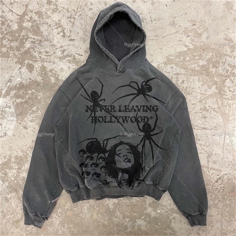 Men's Hoodies Sweatshirts High Quality Spider Print Zip Oversized Hoodie Men Punk Sport Loose Coat Harajuku Gothic Streetwear Long Sleeve Korean Fashion 221008
Men's Hoodies Sweatshirts High Quality Spider Print Zip Oversized Hoodie Men Punk Sport Loose Coat Harajuku Gothic Streetwear Long Sleeve Korean Fashion 221008