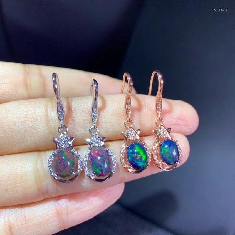 Stud Earrings Jewelry Black Opal For Party 6mm 8mm Dyed 925 Silver 
Stud Earrings Jewelry Black Opal For Party 6mm 8mm Dyed 925 Silver