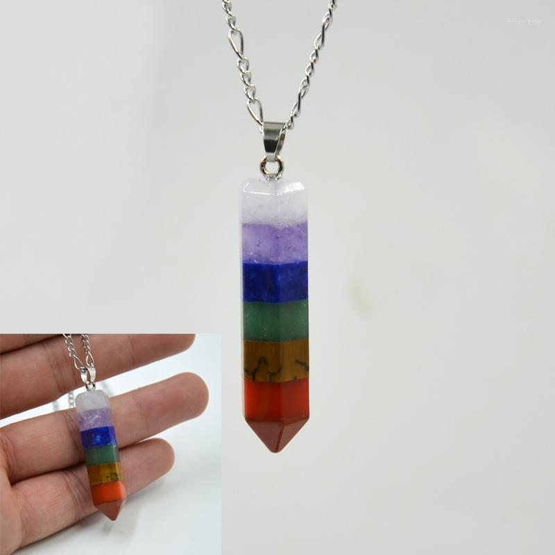 Pendant Necklaces Fashion Rainbow 7 Chakra Necklace Tiger Eye Lapis Amethysts Crystal Aventurine Carnelian Stone Jewelry For Party
Pendant Necklaces Fashion Rainbow 7 Chakra Necklace Tiger Eye Lapis Amethysts Crystal Aventurine Carnelian Stone Jewelry For Party