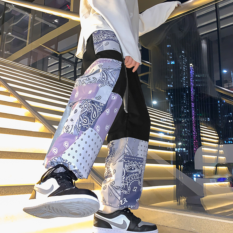 Men's Pants Harem Joggers Men's Cargo Pants Streetwear Hip Hop Casual Pockets Ribbons Sweatpants Male Harajuku Fashion Trousers 5XL 221010