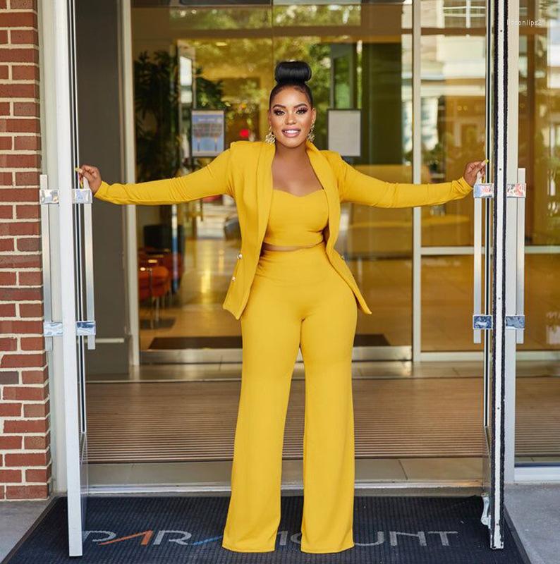 Women' Two Piece Pants DPSDE Ladies Autumn And Winter Fashion Temperament Commuter Suit Jacket Vest Wide Leg Three Set, Black
Women' Two Piece Pants DPSDE Ladies Autumn And Winter Fashion Temperament Commuter Suit Jacket Vest Wide Leg Three Set, Black