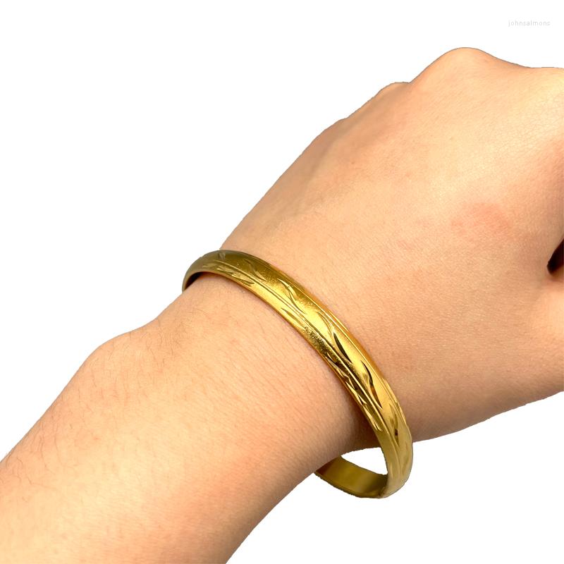 Bangle 1Pcs Bangles Dubai Gold Color For Women African Bridal Wedding Jewelry Gifts Bracelet Jewelley
Bangle 1Pcs Bangles Dubai Gold Color For Women African Bridal Wedding Jewelry Gifts Bracelet Jewelley