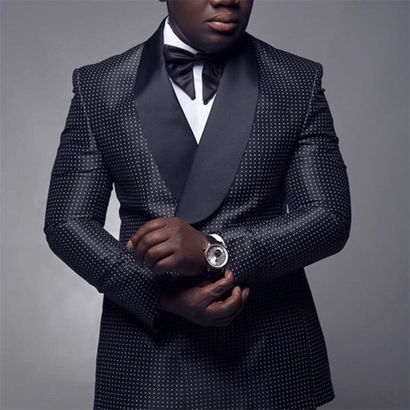 Men s Suits Blazers Black Checkered Dots Men with Double Breasted for Wedding Slim Fit Groom Tuxedo Two Piece Set Jacket Pants Fashion Costume 221008
Men s Suits Blazers Black Checkered Dots Men with Double Breasted for Wedding Slim Fit Groom Tuxedo Two Piece Set Jacket Pants Fashion Costume 221008