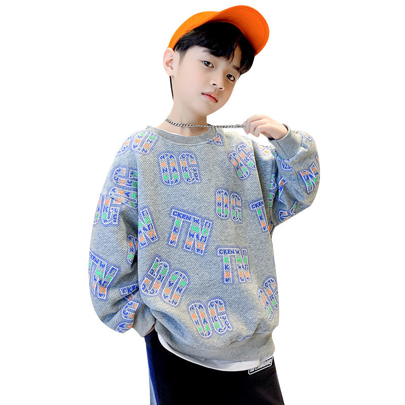 Pullover Boys Spring Autumn Long Sleeve T shirt Fashion Children Sweatshirts Teen Letter Print Tops Clothes Age 4 To 14 221010, White
Pullover Boys Spring Autumn Long Sleeve T shirt Fashion Children Sweatshirts Teen Letter Print Tops Clothes Age 4 To 14 221010, White