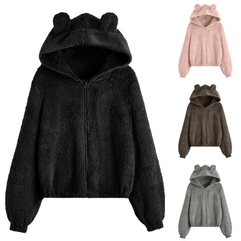 Womens Hoodies Sweatshirts Fluffy Hoodies Women Kawaii Sweatshirt Cute Bear Ear Cap Autumn Winter Warm Pullover Long Sleeve Outwear Fleece Coat Moletom 221010, Abk
Womens Hoodies Sweatshirts Fluffy Hoodies Women Kawaii Sweatshirt Cute Bear Ear Cap Autumn Winter Warm Pullover Long Sleeve Outwear Fleece Coat Moletom 221010, Abk