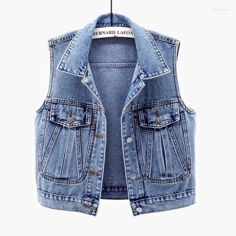 Women's Vests Sleeveless Women's Vest 2022 Spring Summer Denim Waistcoat Fashion Casual Short Jackets Splicing Holes Slim Jean Coats, Black
Women's Vests Sleeveless Women's Vest 2022 Spring Summer Denim Waistcoat Fashion Casual Short Jackets Splicing Holes Slim Jean Coats, Black