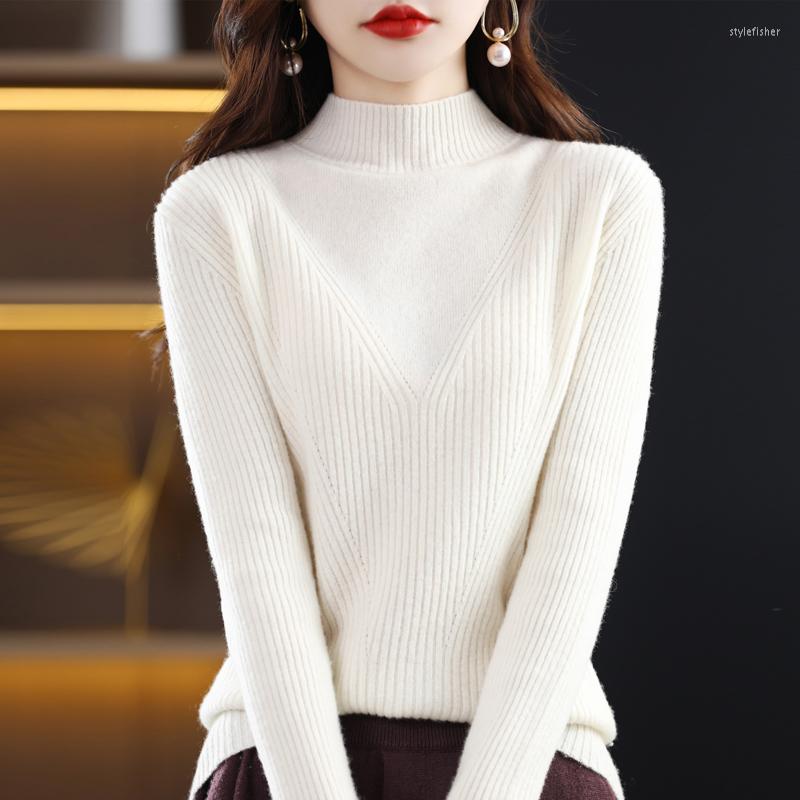 Women' Sweaters Autumn And Winter 2022 Casual Pure Wool Round Neck Knitting Semi High Elegant Women' Sweater Pullover Loose, Black
Women' Sweaters Autumn And Winter 2022 Casual Pure Wool Round Neck Knitting Semi High Elegant Women' Sweater Pullover Loose, Black