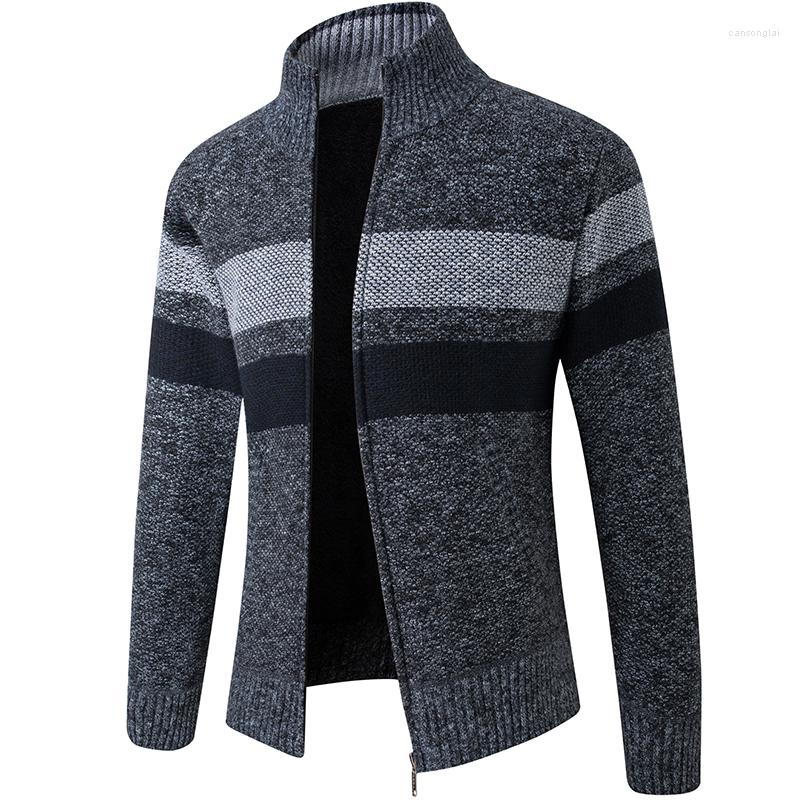 Men's Sweaters Men's Warm Autumn And Winter Plus Velvet Thick Wool Zipper Cardigan Sweater Casual Knitted Brand Clothing, Khaki
Men's Sweaters Men's Warm Autumn And Winter Plus Velvet Thick Wool Zipper Cardigan Sweater Casual Knitted Brand Clothing, Khaki