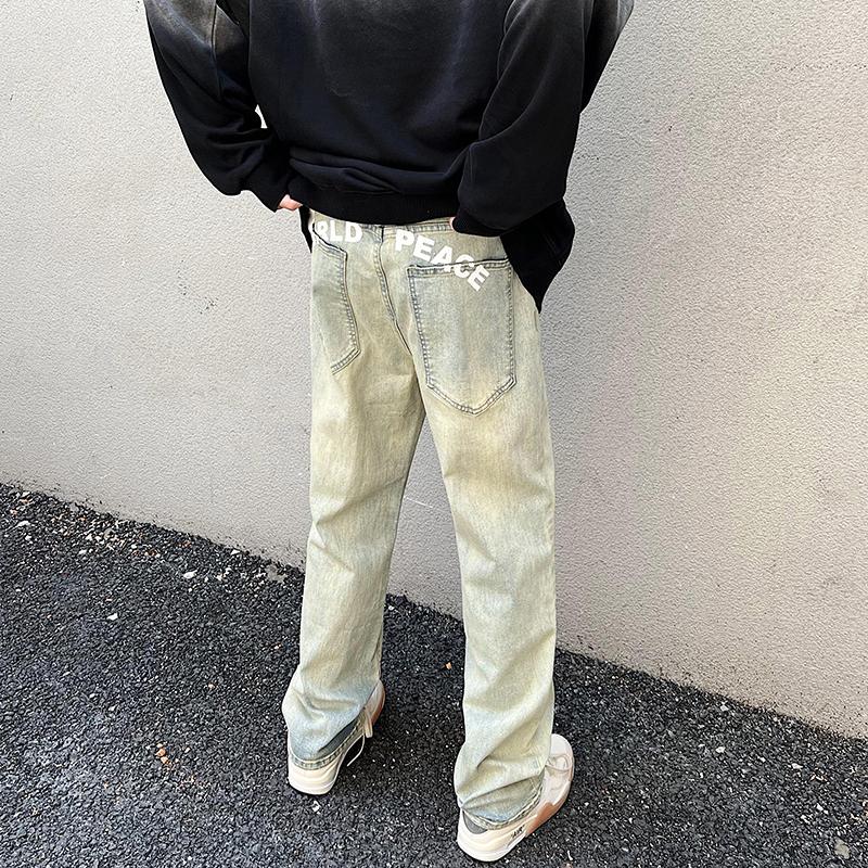 Men' Jeans Pants For Men 2022 Autumn/Winter High Street Yellow Mud Dyed Nostalgic Stretch Straight Print All-match Pant, Yellow mud dyeing
Men' Jeans Pants For Men 2022 Autumn/Winter High Street Yellow Mud Dyed Nostalgic Stretch Straight Print All-match Pant, Yellow mud dyeing