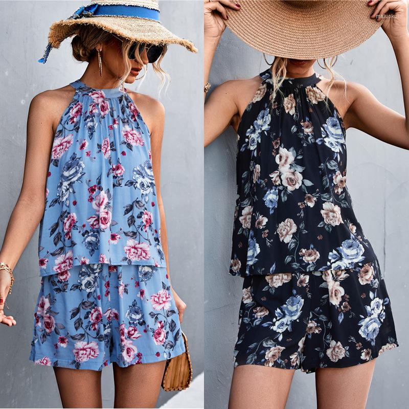 Women's Tracksuits Summer Ladies Sexy Backless Hollow Sleeveless Halter Top Shorts Suit Fashionable Simple Beach Clothing Women's Sets, Blue
Women's Tracksuits Summer Ladies Sexy Backless Hollow Sleeveless Halter Top Shorts Suit Fashionable Simple Beach Clothing Women's Sets, Blue