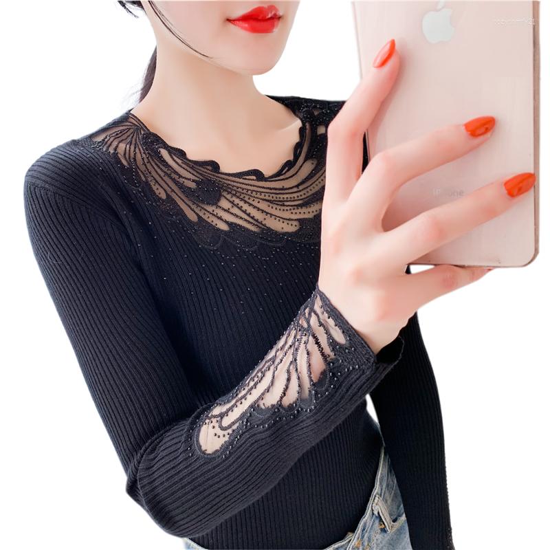 Women's Sweaters 2022 Sexy Lace Deep O-Neck Women Spring Winter Long Sleeve Pullovers Slim Stretch Hollow Out Rhinestone Jumper, Black
Women's Sweaters 2022 Sexy Lace Deep O-Neck Women Spring Winter Long Sleeve Pullovers Slim Stretch Hollow Out Rhinestone Jumper, Black