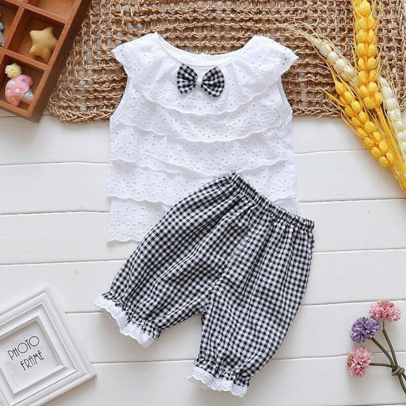 Clothing Sets Two Piece Kids Girls Summer Ruffle Sleeve Tops Plaid Shorts Pants 2Pcs Casual Baby Clothes Children Outfits A408, Black
Clothing Sets Two Piece Kids Girls Summer Ruffle Sleeve Tops Plaid Shorts Pants 2Pcs Casual Baby Clothes Children Outfits A408, Black