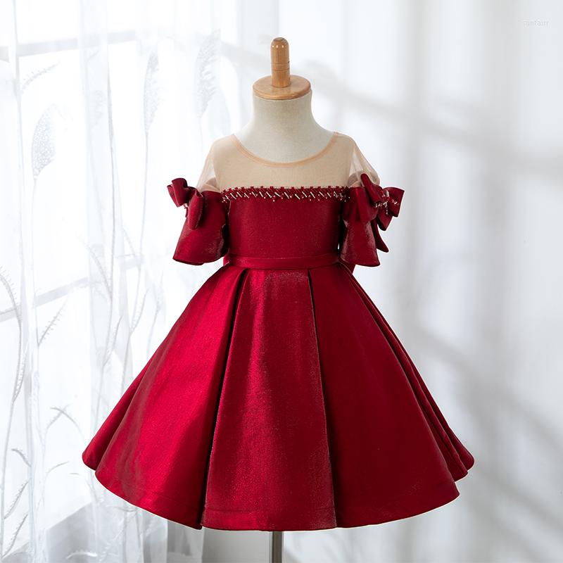 Girl Dresses Red Birthday Flower Princess Fluffy Skirt High-end Foreign Style Children's Evening Dress Little Short
Girl Dresses Red Birthday Flower Princess Fluffy Skirt High-end Foreign Style Children's Evening Dress Little Short