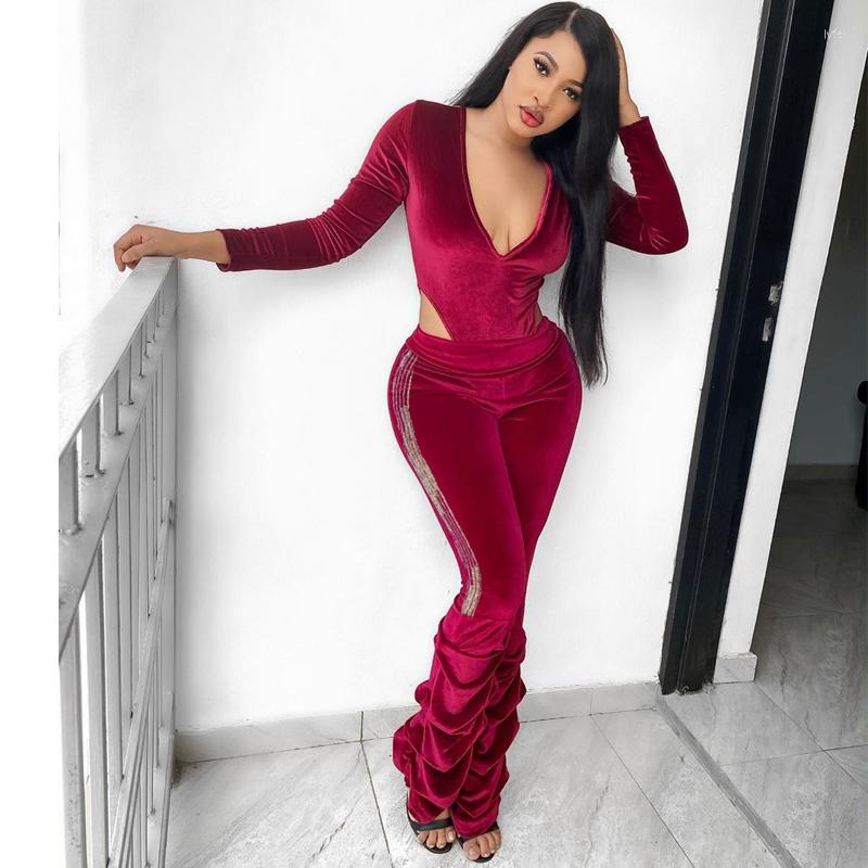Women' Two Piece Pants TNNAOFF Sexy Velvet 2 Set For Women Long Sleeve Bodysuit Tops Fall Fashion Stacked Leggings Streetwear Club Matching, Black
Women' Two Piece Pants TNNAOFF Sexy Velvet 2 Set For Women Long Sleeve Bodysuit Tops Fall Fashion Stacked Leggings Streetwear Club Matching, Black