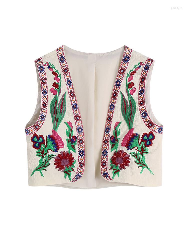 Women' Vests Waistcoat Women Crop Top 2022 Boho Clothing Vacation Vintage Floral Embroidery Sleeveless Open Stitch Summer Cropped Vest, Beige
Women' Vests Waistcoat Women Crop Top 2022 Boho Clothing Vacation Vintage Floral Embroidery Sleeveless Open Stitch Summer Cropped Vest, Beige