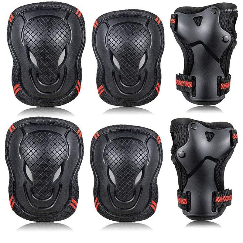 Knee Pads Children/Adult 6Pcs/Set Elbow Wrist Guards Protector Gear For Roller Skating Cycling Riding Scooter Sports, Red-6pcs 
Knee Pads Children/Adult 6Pcs/Set Elbow Wrist Guards Protector Gear For Roller Skating Cycling Riding Scooter Sports, Red-6pcs