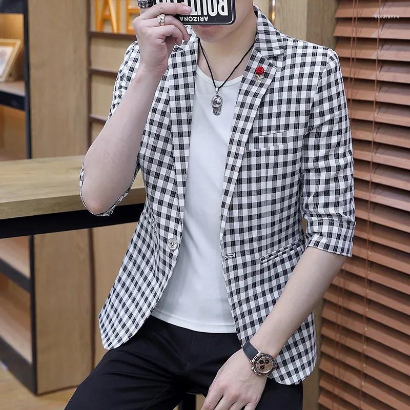 Men's Suits Men Plaid Blazers 2022 Summer Fashion Slim Fit Wedding Business Blazer Casual Suit Jacket Streetwear Button Masculino, Red 01
Men's Suits Men Plaid Blazers 2022 Summer Fashion Slim Fit Wedding Business Blazer Casual Suit Jacket Streetwear Button Masculino, Red 01