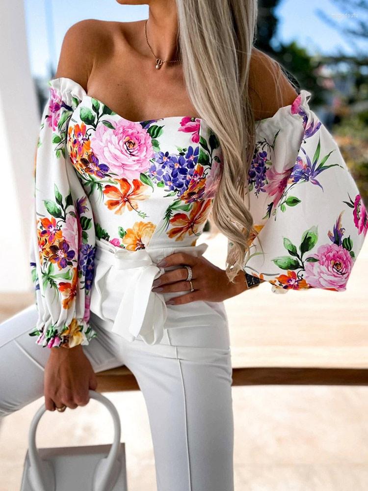 Women' T Shirts Summer Print Puff Sleeve Women Blouse Sexy Skinny Floral Slash Neck Off Shoulder Female Blouses 2022 Fashion Backless Lady, A8
Women' T Shirts Summer Print Puff Sleeve Women Blouse Sexy Skinny Floral Slash Neck Off Shoulder Female Blouses 2022 Fashion Backless Lady, A8