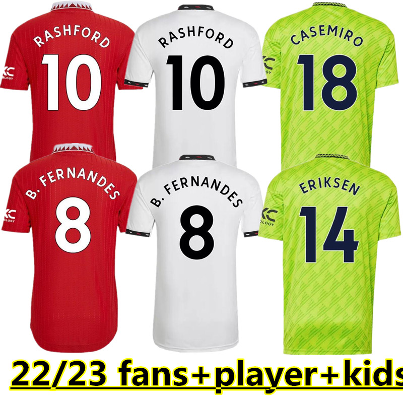 23 ANTONY CASEMIRO MARTINEZ ERIKSEN soccer jersey RASHFORD 2022 2023 SANCHO CAVANI B. FERNANDES FRED MancHEstErS MANS UTDS football shirt kit set Uniforms 888, Green
23 ANTONY CASEMIRO MARTINEZ ERIKSEN soccer jersey RASHFORD 2022 2023 SANCHO CAVANI B. FERNANDES FRED MancHEstErS MANS UTDS football shirt kit set Uniforms 888, Green