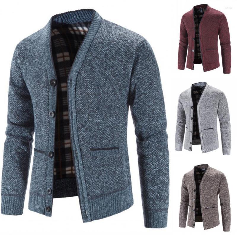Men's Sweaters Thicken Chic Plush Plaid Lining Autumn Jacket Thermal Sweater Coat Solid Color For Daily Wear, Blue
Men's Sweaters Thicken Chic Plush Plaid Lining Autumn Jacket Thermal Sweater Coat Solid Color For Daily Wear, Blue