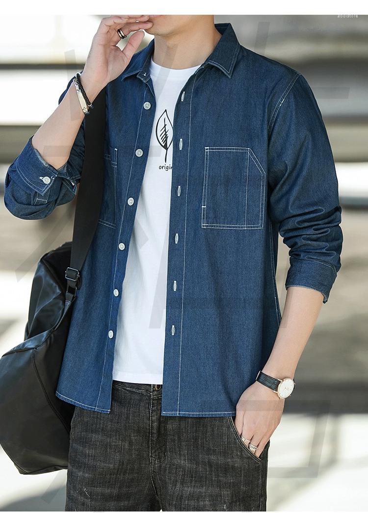 Men's Jackets Summer Fashion Thin Denim Shirt Korean Wave Hip-hop Couple Long-sleeved Clothes Unisex Streetwear Loose Jacket Men, Blue
Men's Jackets Summer Fashion Thin Denim Shirt Korean Wave Hip-hop Couple Long-sleeved Clothes Unisex Streetwear Loose Jacket Men, Blue