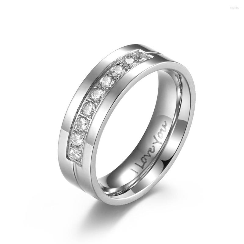 Wedding Rings Wholesale Couple Jewelry Titanium Steel Groove Inlaid Zircon Inner Love Proposal Ring For Women And Men
Wedding Rings Wholesale Couple Jewelry Titanium Steel Groove Inlaid Zircon Inner Love Proposal Ring For Women And Men