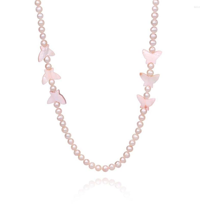 Chains Pink Potato Shape Freshwater Pearl Bead Butterfly Shell Women Long Necklace Jewelry For Girls Gifts
Chains Pink Potato Shape Freshwater Pearl Bead Butterfly Shell Women Long Necklace Jewelry For Girls Gifts
