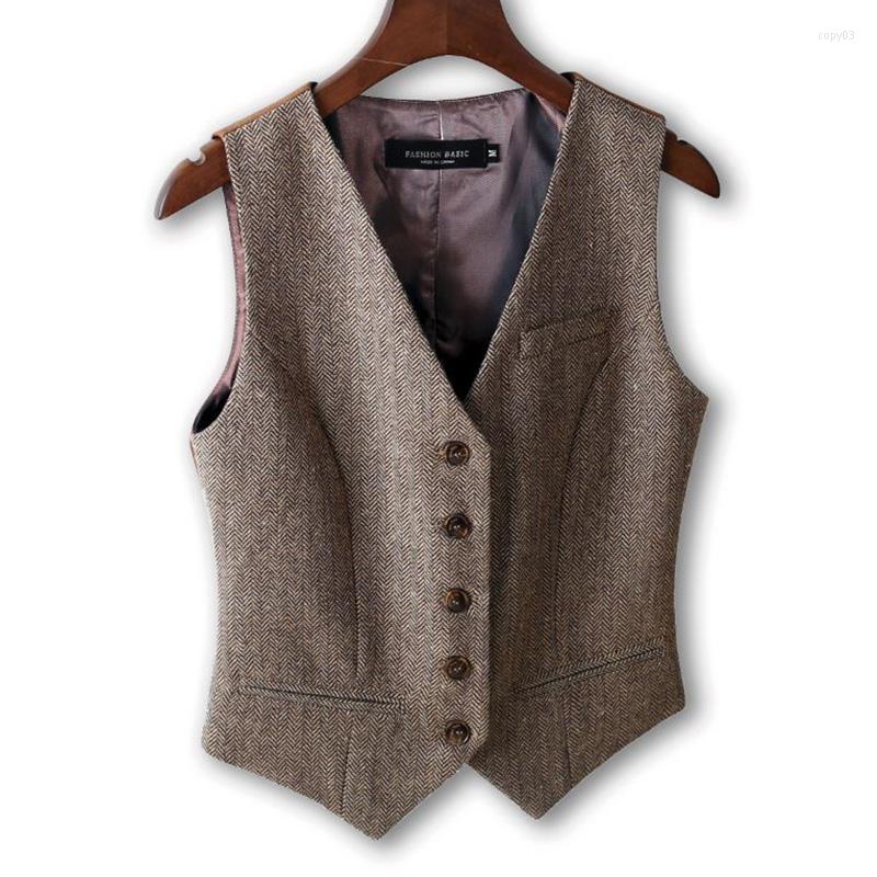 Women' Vests 2022 Spring Fall Fashion Women V-neck Patchwork Suit Waistcoat Casual Vest Sleeveless Slim OL Vintage 4XL A39, Coffee suede
Women' Vests 2022 Spring Fall Fashion Women V-neck Patchwork Suit Waistcoat Casual Vest Sleeveless Slim OL Vintage 4XL A39, Coffee suede