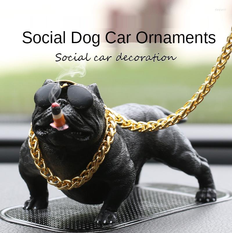 Interior Decorations Bully Dog Car Dashboard Ornaments Fashion Funny Cute Home Decoration Gold Chain Resin Auto Parts Products
Interior Decorations Bully Dog Car Dashboard Ornaments Fashion Funny Cute Home Decoration Gold Chain Resin Auto Parts Products